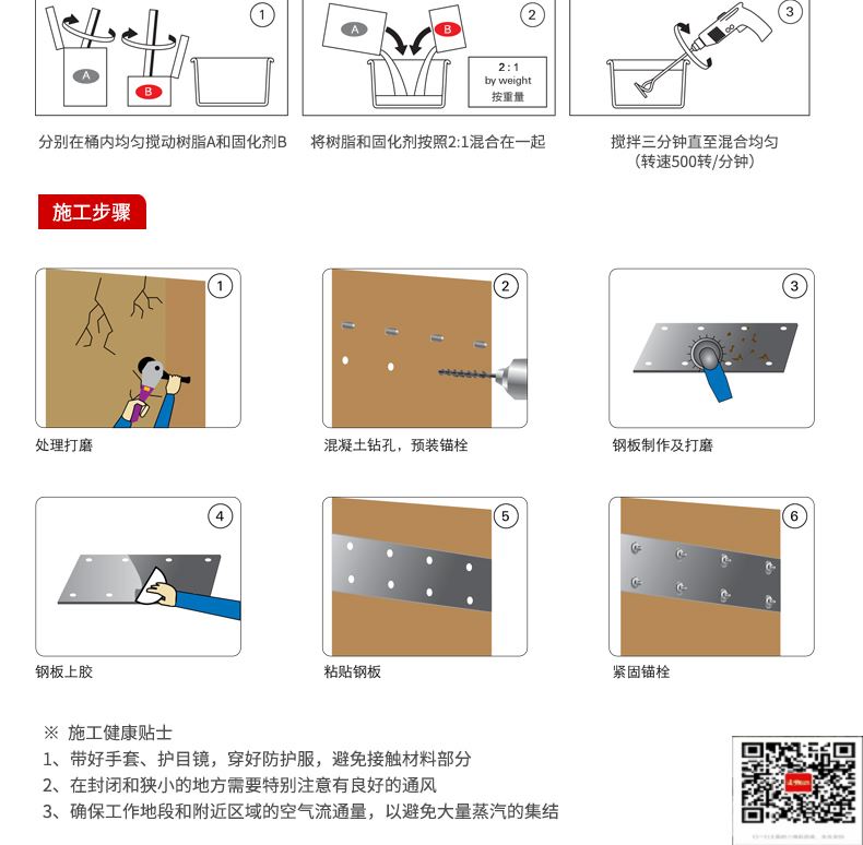 包钢洪泽粘钢加固施工过程